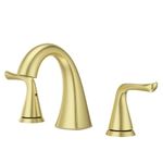 Pfister Willa Bathroom Sink Faucet, 8-Inch Widespread, 2-Handle, 3-Hole, Brushed Gold Finish, LF049MALBG