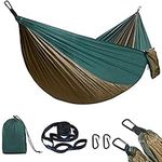 flintronic Camping Hammock Outdoor, 275 x 140 cm Lightweight Hammock, Load Capacity up to 300 kg, Breathable, Quick-drying & Portable for Patio, Yard, Camping, Travel, Beach (Carrying Bag Included)