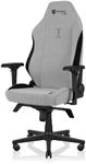 Secretlab Titan Evo Lite in Cookies & Cream SoftWeave Gaming Chair - Reclining - Ergonomic & Heavy Duty Computer Chair with 4D Armrests & Lumbar Support - Light Grey