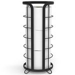 BROOKSTONE, Trending Black Toilet Paper Holder, Modern & Stylish Design [Holds MEGA Rolls]