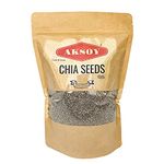 Aksoy Premium Raw Black Chia Seeds, 1.25KG | Non-GMO | Vegan, Keto & Paleo | Nutrient-Dense Seeds with 3g Protein & 5g Fiber for Salads, Yogurt & Smoothies