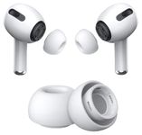 Sounce Silicone Replacement Ear Tips for Apple AirPods Pro 2 & Airpods Pro, Anti-Slip Eartips, Tighter Seal, Fits in The Charging Case, (Large Size) (1 Sets, 2Pc) - White