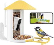 NETVUE by Birdfy Smart Bird Feeder Camera: Auto-Capture & Notify Bird Visits, Permanently Collect Fun Clips, High-Resolution Bird Watching Camera, Bird Box Camera (Birdfy Feeder, Yellow)