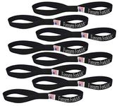 Forearm Forklift FFLH128 LoopHolz Soft Loop Straps for Motorcycles, UTV's, Quads, Generators and Other Equipment for Lengthening Tie-Downs and Bungee Cords, 12-Inch, Pack of 8, Black