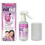 Nitrid All-In-One Head Lice Treatment Spray & Comb, 100% Effective, Kills Nits & Eggs, Includes Spray 120ml & Nit Comb