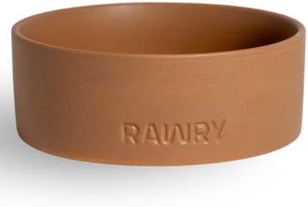 Rawry Ceramic Dog Food Bowl, Food & Water Bowl for Cats & Dogs, 28 oz, Clay