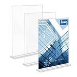 3 Pack Acrylic Sign Holder, 8.5 x 1