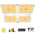 2024 New Spider Farmer SF7000 650W LED Grow Light with Samsung LM301B Diodes, Deeper Penetration Dimmable Daisy Chain Full Spectrum Commercial Grow Lamp for Indoor Plants in 5x5 Grow Tents Greenhouses