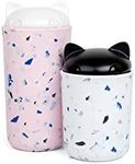 OTOTO Kitty Cat Canisters Sets For The Kitchen - Kitchen Canisters - Canister Sets for the Kitchen Canister Set - Coffee Canisters, Cute Food Containers, Pantry Containers, Kitchen Containers