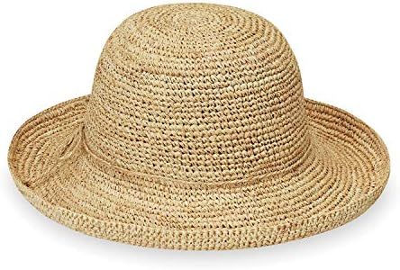 Petite Catalina Sun Hat – Adjustable, Raffia, Wide Brim, Natural