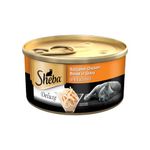 Sheba Premium Wet Food for Adult Cats, Succulent Chicken Breast in Gravy, 4 Cans (4 x 85g)