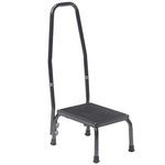Drive Medical 13031-1SV Bariatric Step Stool with Handrail, Silver Vein