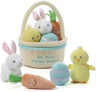 GUND Baby My First Easter Basket 5-Piece Sensory Plush Playset for Babies