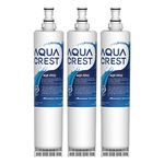 3X AQUACREST 4396508 Fridge Water Filter, Compatible with Whirlpool 4396508 4396510,SBS002 SBS003 SBS004 SBS200 S20BRS EDR5RXD1 481281729632 461950271171 (3)