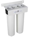 Home Master HMF2SdgC Whole House Water Filter, 4-Layer Sediment Filter 25 to 1 Micron, Radial Flow Carbon 20gpm, 1” NPT Ports, Patented Heavy Steel Bracket fits 16” Wall Studs, Pressure Performance