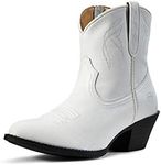 Ariat Darlin Western Boot - Women’s Leather Country Boots, White, 9