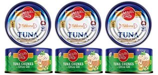 Golden Prize Tuna Chunks in Olive Oil, 185g (Pack of 3)