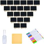 20 Pcs Mini Chalkboard Signs with S