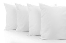 Clasiko Micro Fibre Cushion Fillers; 24x24 Inches; Pack of 4; Color - White