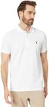 U.S. POLO ASSN. Men's Slim Fit Solid Pique Polo Shirt, White Large