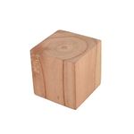 JANKI ENTERPRISE Wooden Block Cubes for Crafts DIY Project, (20, 2X2X2 INCH), brown