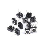 100PACK Tact Button Switch 2 Pin DIP 6x6x5mm PCB Momentary Tactile Tact Push Button Switch