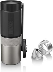 WACACO Exagrind, Manual Coffee Grinder, Stainless Steel Conical Burr, High Precision Adjustable Coffee Bean Grinder with Hand Crank, Handheld Portable Grinder for Espresso, Pour-Over, Camping, Travel