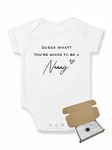 allaboutthebump Guess What? You're Going To Be A Nanny | Baby Announcement Vest Bodysuit (Pregnancy Reveal) - Gift Wrapped with Box