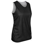 CHAMPRO Women's Standard Zone Reversible Basketball Jersey, Black, White, Medium