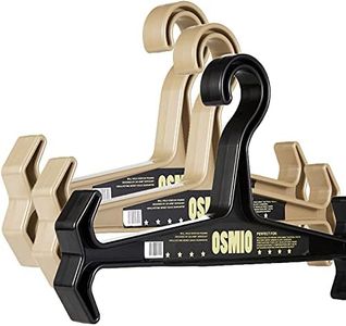 OSMIO (3 Pack) Heavy Duty Hanger for Tactical Attachments, Weight Vest, Diving Equipment, Wetsuit and Scuba BCD (Tan)