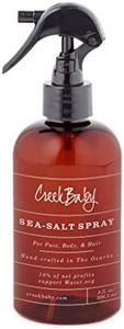 CreekBaby Organic Sea Salt Spray for Face, Body, and Hair, Toner for Acne, Rosacea and Hair Volumizer