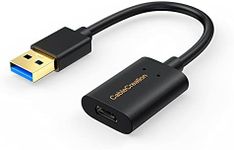 USB3.1 USB C Female to USB Male Adapter Cable 5Gbps, CableCreation USB to USB C Adapter USB C to A Adapter Female USB C Adapter for Oculus Quest VR Link Laptops Logitech StreamCam Other USB-A Devices