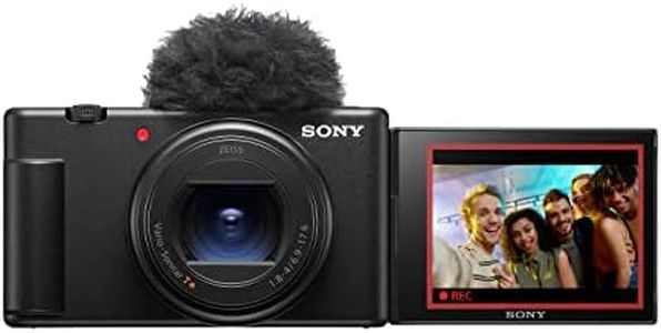Sony ZV-1II Vlog-Kamera | Digitalkamera (Weitwinkel-Zoomobjektiv, verstellbares Display für Vlogging, 4K Video, multidirektionales Mikrofon) Schwarz