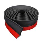 Multipurpose Weather Rubber Seal Strip,Garage Door Seal Strip,Shutter Doors Seal Strip,Weather Edge Trim Full Wrap Bottom Seal (3m)