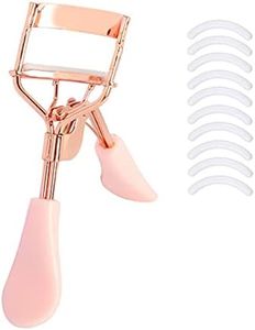 Eyelash Curler, Professional Lash Curlers with 10 Eyelash Curler Refills for Eyelashes Fits All Eye Shape (Rose Gold)