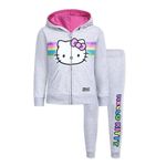 Hello Kitty Girls’ Hoodie and Pants Set for Toddler, Little and Big Kids – Multicolor, Grey, 6X