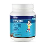 Gritzo SuperMilk Daily Nutrition (4-7y), 6g Protein (Double Chocolate, 1kg) | Zero Refined Sugar, 21 Vitamins & Minerals