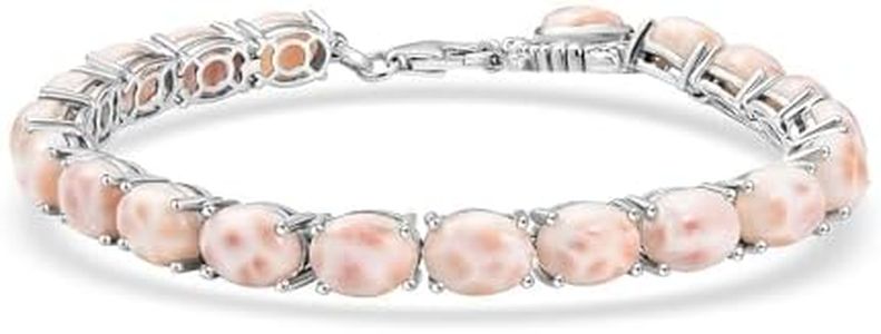 D'Joy Pink Natrolite 23.50 ctw Turtle Bracelet in Rhodium Over Sterling Silver 7.25 In Christmas Gifts