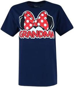 Jerry Leigh T-shirt Minnie Mouse Famille Grandma pour femme, bleu marine, S