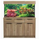 Aqua One Aquarium Fish Tank Nash Oak Style with Cabinet, Filtration & LED Lighting (116cm / 230L)