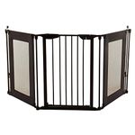 Dreambaby Denver Adapta Baby Safety Gate - Fits Opening from 85.5-200cm Wide & 74cm Tall - Suitable Barrier for Stairs, Irregular Openings, & Wide Areas - Black- Model F2060BB