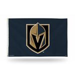 Rico FGB9901 NHL Golden Knights Las Vegas Banner Flag Sports Fan Home Decor, Multicolor, One Size