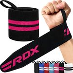 RDX Weight Lifting Wrist Support Wraps, IPL USPA Approved, Elasticated Pro 18” Cotton Straps, Thumb Loop, Powerlifting Bodybuilding Fitness Strength Gym Training WOD Workout, Gymnastics Calisthenics