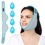Face Ice Pack for Jaw, Reusable Hot or Cold Compress Therapy Gel Pack for Wisdom Teeth, Mouth,Dental Implant and Oral Surgery Recovery, Facial Ice Pack Wrap with 4 Gel Packs for Jaw Pain,TMJ,Migraine.