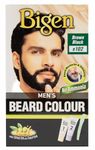 Bigen Men's Beard Color, 40g - Brownish Black B102 (Pack of 1)