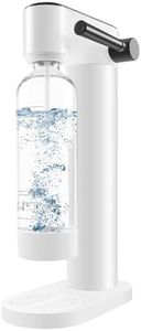 kisidus Machine à Soda Appareil à Gazeifier l'eau avec Bouteille PET de 1 Litre pour Gazéification Domestique sans BPA - Blanc B