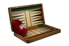 Handmade Handcrafted Solid Wooden Backgammon Set Sheesham Board Game With Backgammon Pieces 14 Inch