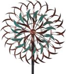 Stargarden Large Metal Wind Spinners, 20” Dia Kinetic Wind Sculptures, 6Layers Windmill Metal Yard Art Garden Decor