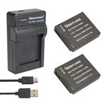 Newmowa DMW-BCM13 Replacement Battery (2-Pack) and Portable USB Charger kit for Panasonic DMW-BCM13, DMW-BCM13E, DMW-BCM13PP and Panasonic Lumix DMC-FT5, DMC-LZ40,DMC-TS5, DMC-TZ37, DMC-TZ40