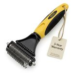 Pet Republique Dog Dematting Tool – Matt Splitters for Dogs, Cats, Rabbits, Long Haired Breed Pets – Effective Pet Dematting, Mat Remover, De-matting Comb, or Dematter - Regular 12+23 Teeth Design